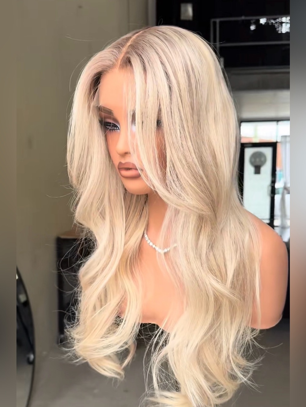 Blonde Long Wavy Women’s Wig - Natural Rooted Blonde